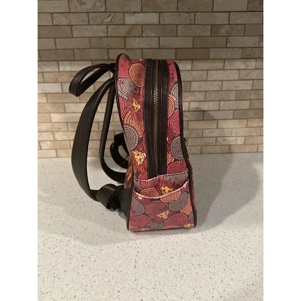 Disney Loungefly Backpack Lion‎ King African Floral - Simba  b3